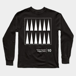 Forest Swords / Minimal Style Graphic Artwork Long Sleeve T-Shirt